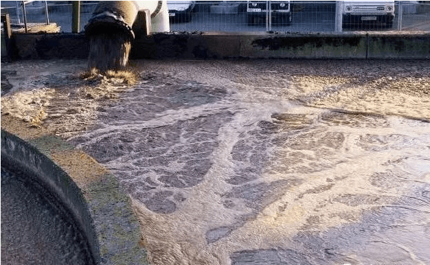 （圖：曝氣池污水泡沫）